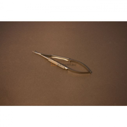 Ножницы десневые MS-150 изогнутые с круглой ручкой фото 2