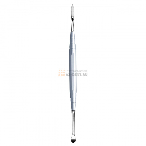 Резчик 07303 моделировочный зуботехнический двусторонний для работы с воском, ручка длиной 95 мм серебристая с рабочими частями AT1 A3, Evan B1 фото 6