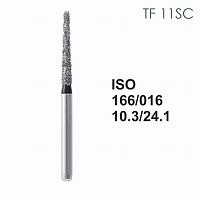 Бор алмазный MANI TF-11SC по ISO 166, конус ,016 х 10.3 х 24.1 мм, зернистость SC, 5 штук
