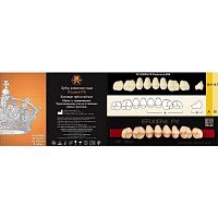 Зубы EFUCERA PX Posteriors, цвет B4, фасон 36, композитные трехслойные боковые верхние, 8 штук на планке.