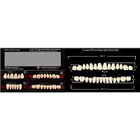 Зубы PX CROWN / EFUCERA, цвет D4, фасон O41/N32/28, полный гарнитур, 28шт.