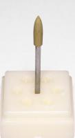 Полир силиконовый с добавлением алмаза для обр-ки стеклокерамики конический D-4мм,H-13мм,FINE