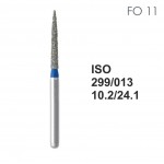Бор алмазный MANI FO-11 по ISO 299, пламя, 013х10,2х24,1 мм, макс.скорость 300 тыс.об, зерн.S, 5 шт